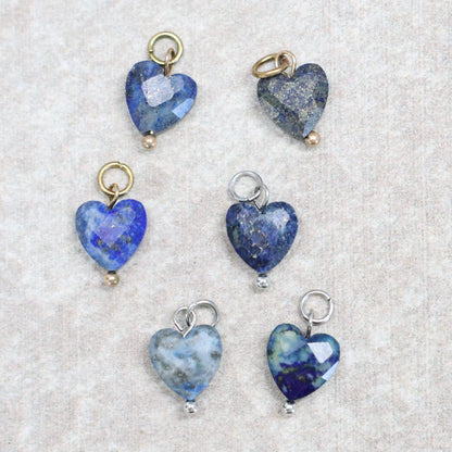 Bedel | Natuursteen | Lapis lazuli hartje | Zilver