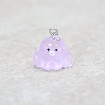 Bedel | Overig | Octopus | Paars transparant | Zilver