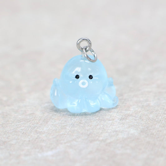 Bedel | Overig | Octopus | Blauw transparant | Zilver