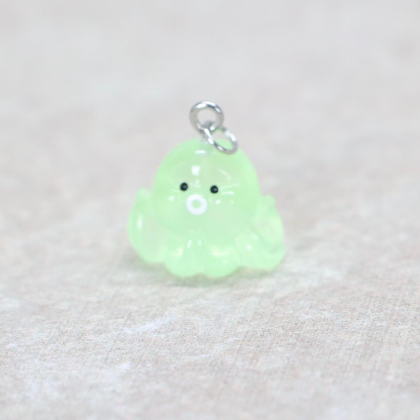 Bedel | Overig | Octopus | Groen transparant | Zilver