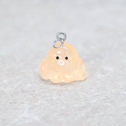 Bedel | Overig | Octopus | Oranje transparant | Zilver