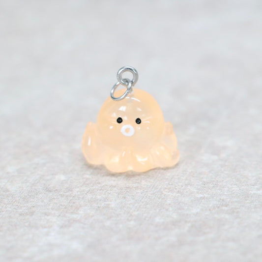 Bedel | Overig | Octopus | Oranje transparant | Zilver