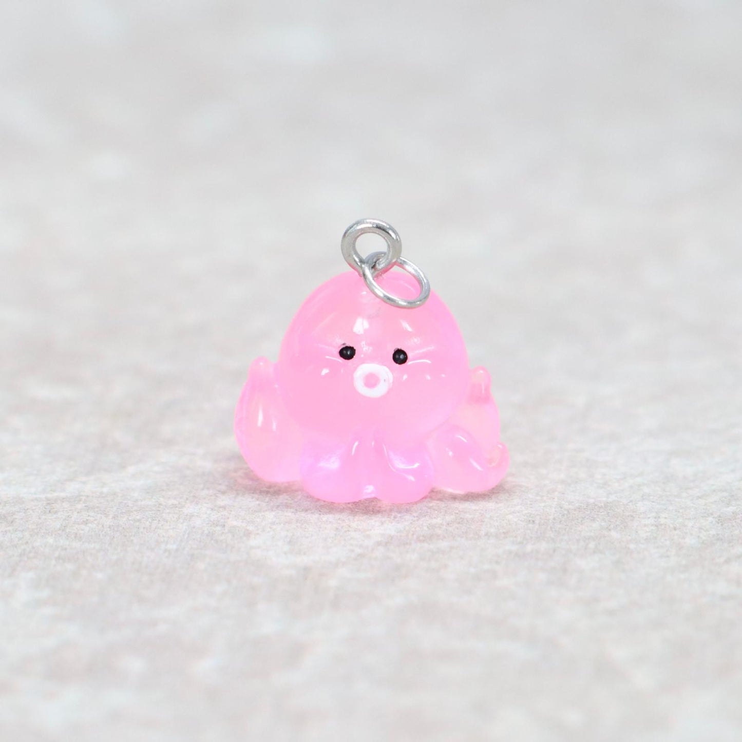 Bedel | Overig | Octopus | Roze transparant | Zilver