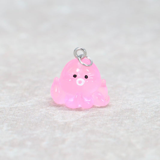 Bedel | Overig | Octopus | Roze transparant | Zilver