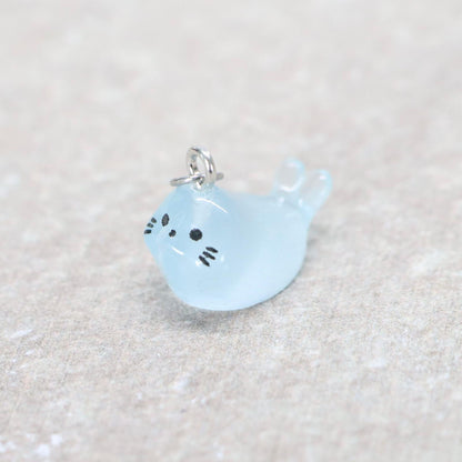 Bedel | Overig | Zeehond | Blauw transparant | Zilver