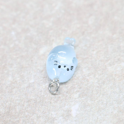 Bedel | Overig | Zeehond | Blauw transparant | Zilver