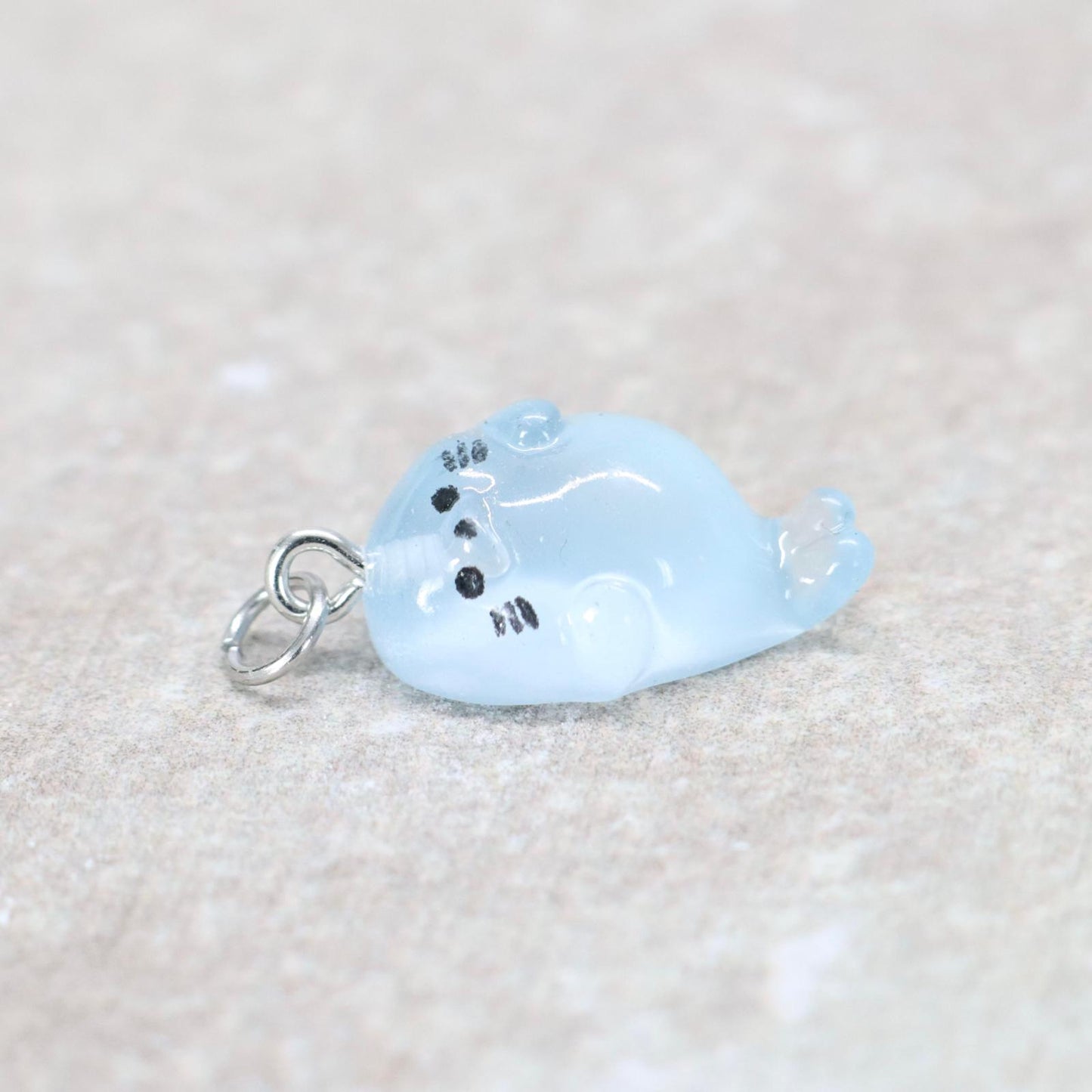 Bedel | Overig | Zeehond | Blauw transparant | Zilver