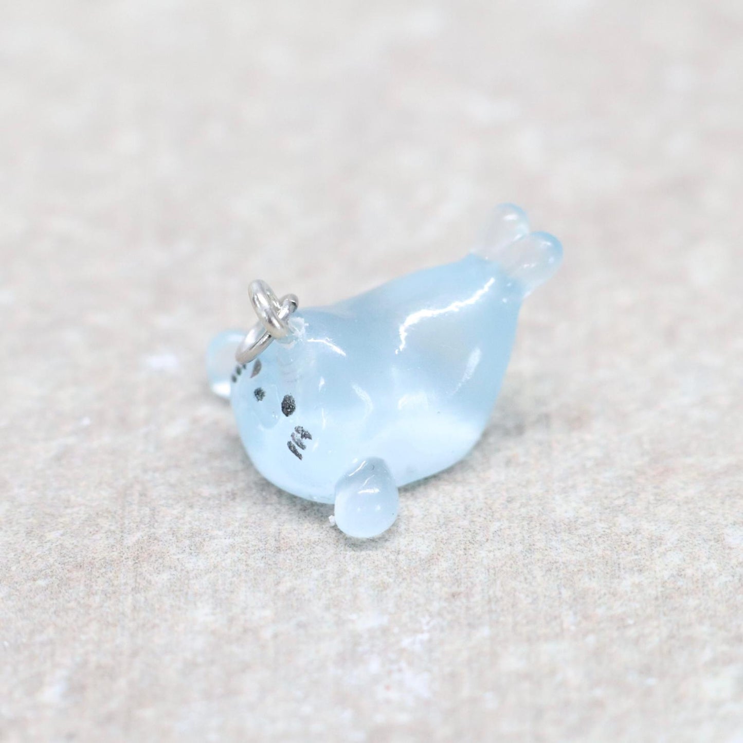 Bedel | Overig | Zeehond | Blauw transparant | Zilver