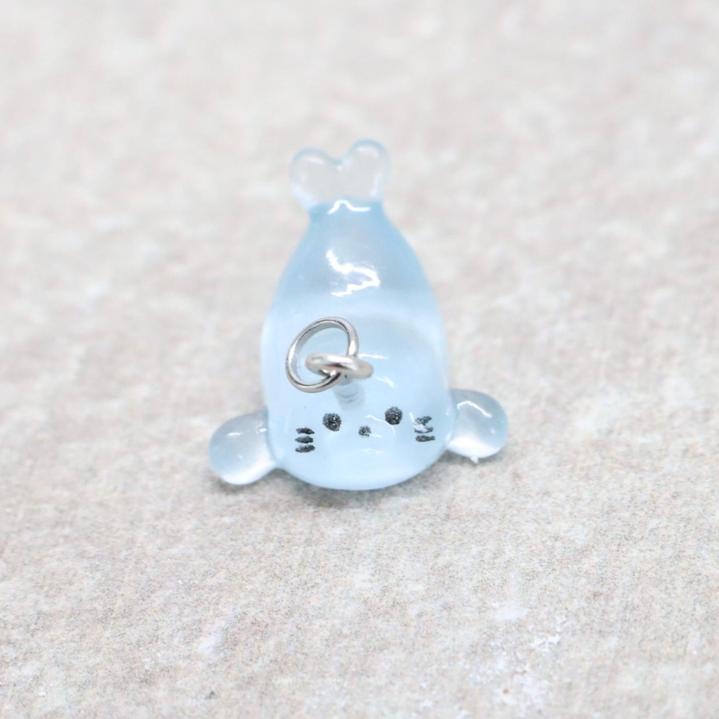 Bedel | Overig | Zeehond | Blauw transparant | Zilver