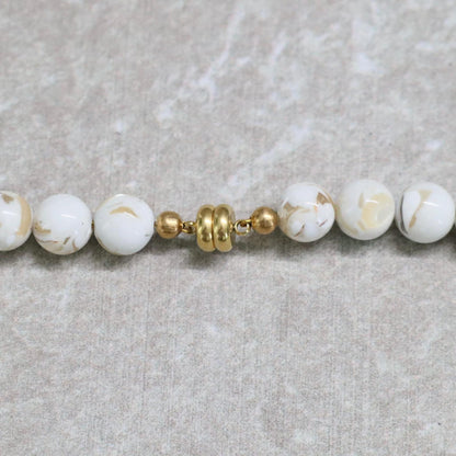 CLASSIC Schelp Turkoois | Ketting | 8mm | Magneetsluiting | 45cm
